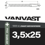 Gipsplaatschroeven met boorpunt 3,5 x 25 mm