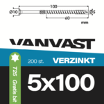 Spaanplaatschroeven 5 x 100 mm