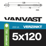 Spaanplaatschroeven 5 x 120 mm