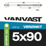 Spaanplaatschroeven 5 x 90 mm
