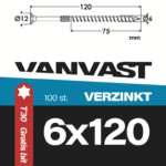 Spaanplaatschroeven 6 x 120 mm