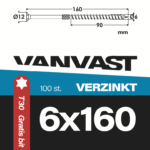 Spaanplaatschroeven 6 x 160 mm