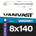 Tellerkopschroeven 8 x 140 mm